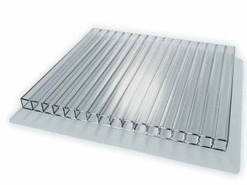 Polycarbonat Hohlkammerplatte  4 mm (2.1*6 meter) transparent